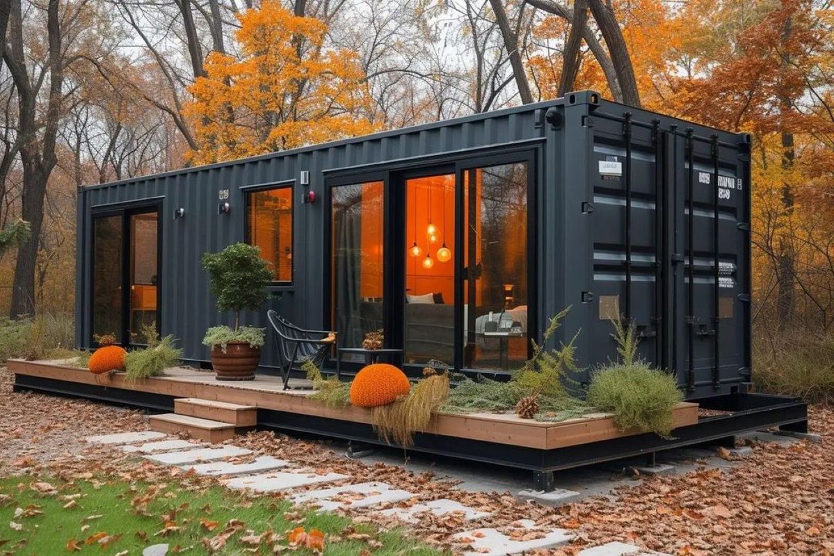 Single container student studio in Edinburgh