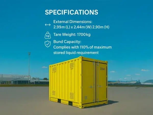 10ft DG Container Specifications