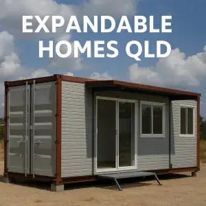 Expandable Homes QLD built from a repurposed shipping container