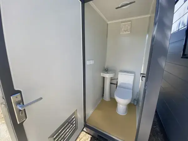 Inside the Essential Toilet Block